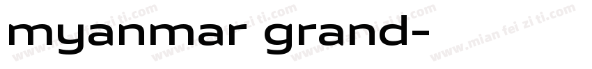 myanmar grand字体转换